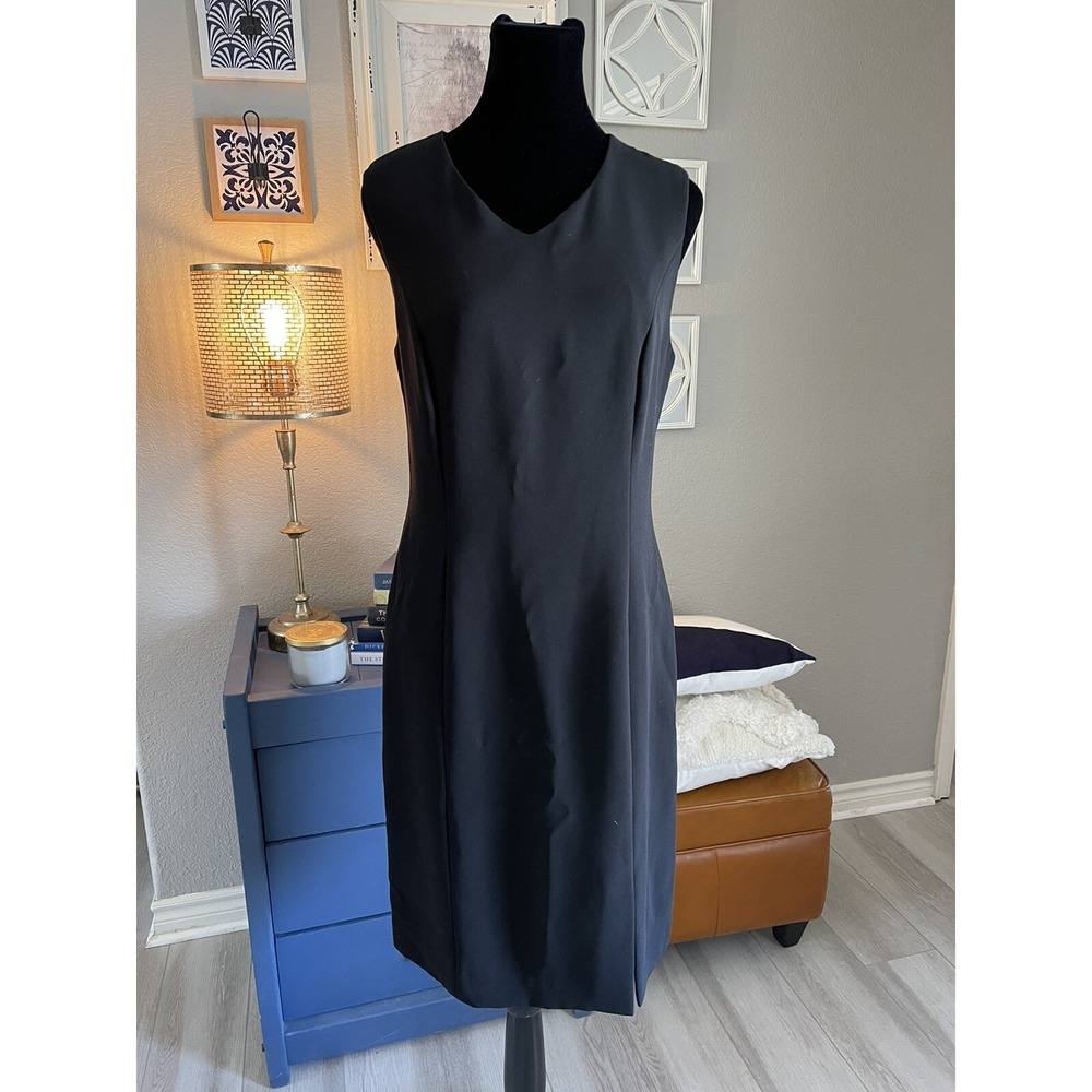 View Sheath Dress Size 10 Back Zip Fully Lined